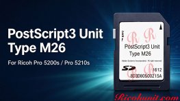 PostScript3 Unit Type M26 for Ricoh Pro 5200s / Pro 5210s PostScript3 Unit Type M26 for Ricoh Pro 5200s / Pro 5210s