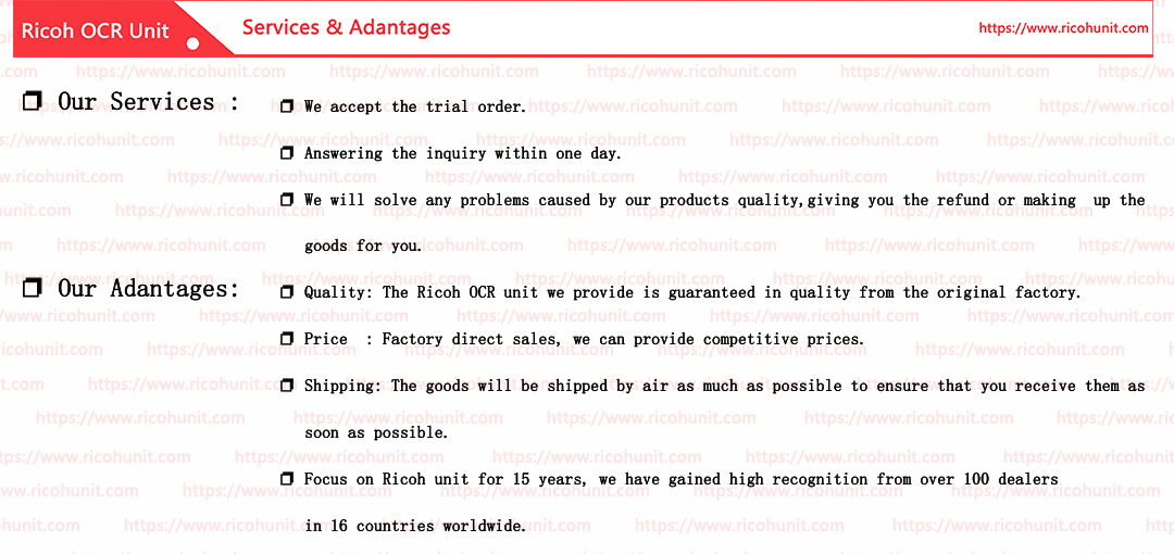 Factory direct Ricoh OCR unit type M13 China manufacturer