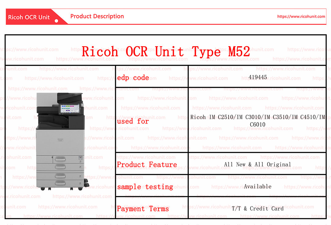 Professional Ricoh Text Decoding Device type M52 producer