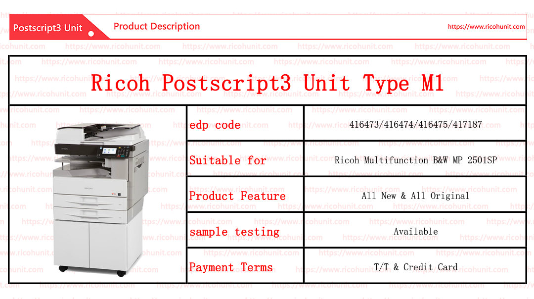 Professional factory Ricoh  PS3 unit type M1 Distributor