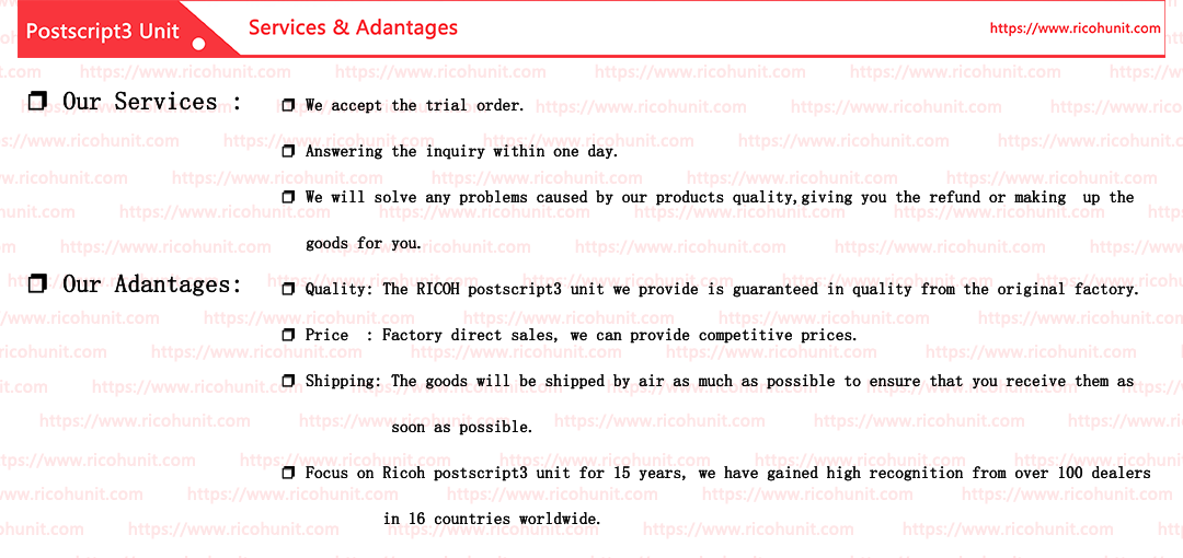 wholesale Ricoh postscript3 unit type M1 China manufacture 